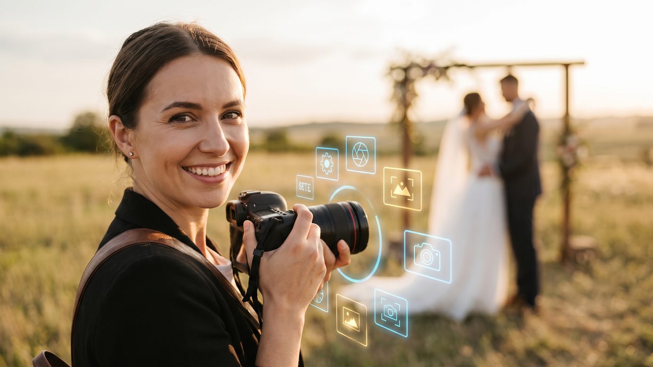 Editorial photograph representing: will ai replace wedding photographers? the honest answer for 2026