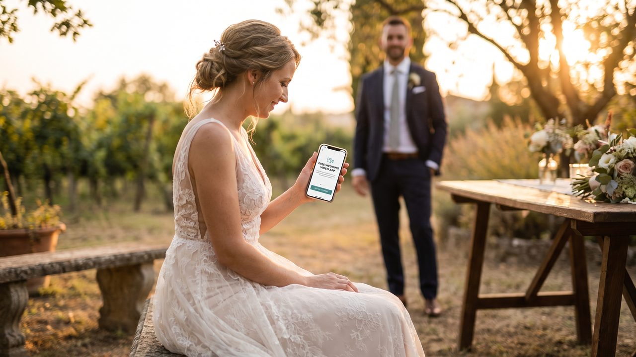 Editorial photograph representing: free wedding video making tools: the complete 2026 guide