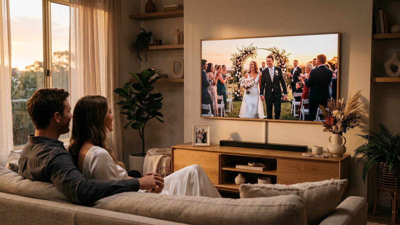 Editorial photograph representing: what is a wedding highlight video? everything you need to know