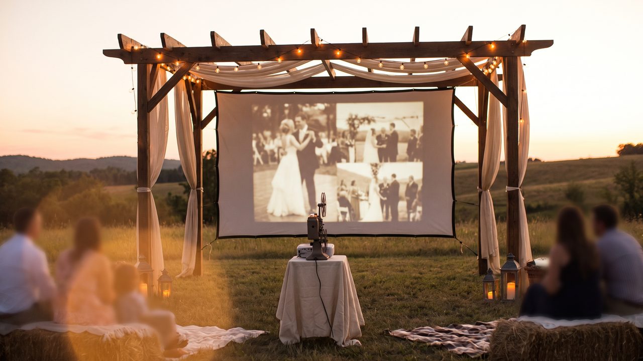 Editorial photograph representing: complete guide to wedding photo slideshow videos (2026)