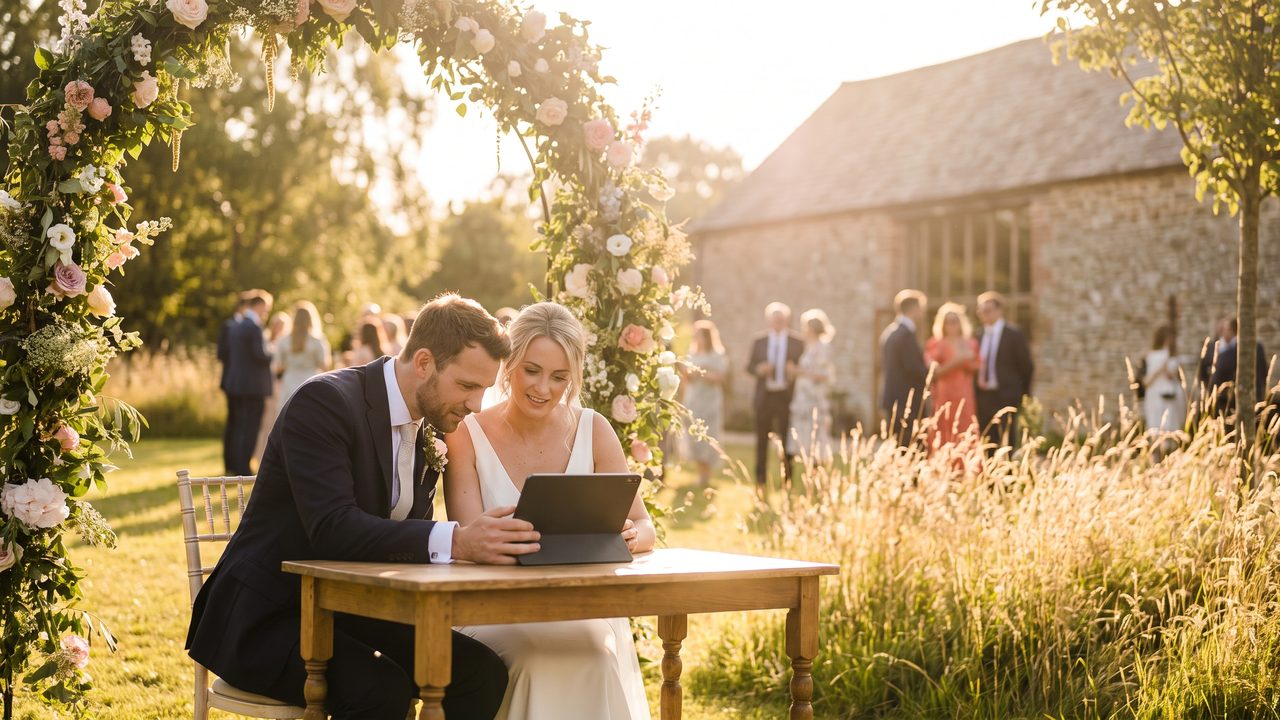 Editorial photograph representing: what is an ai wedding video generator? complete guide