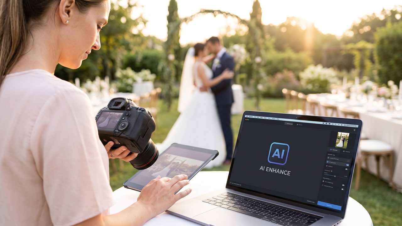 Visual illustrating: enhance and edit photos
