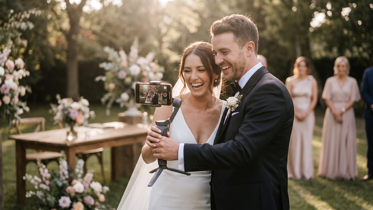 Visual illustrating: why phone footage works for wedding videos