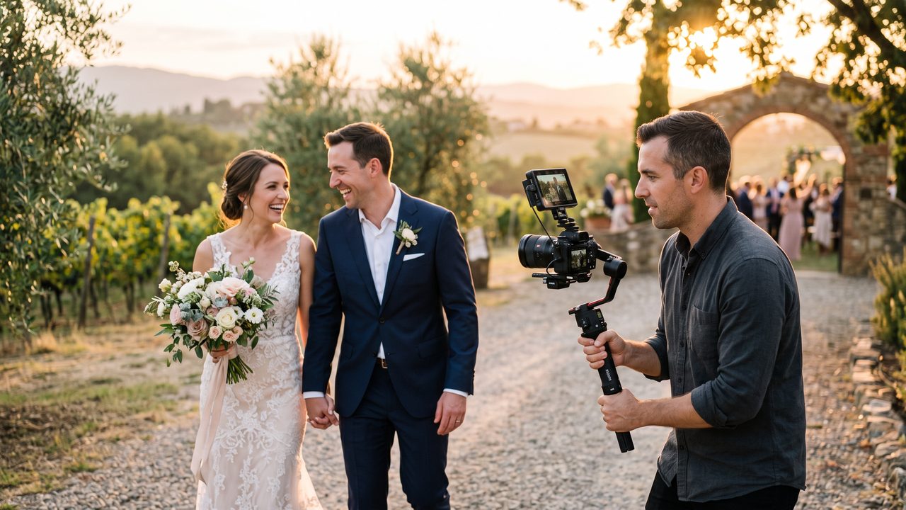 Visual illustrating: what exactly is a wedding highlight video?