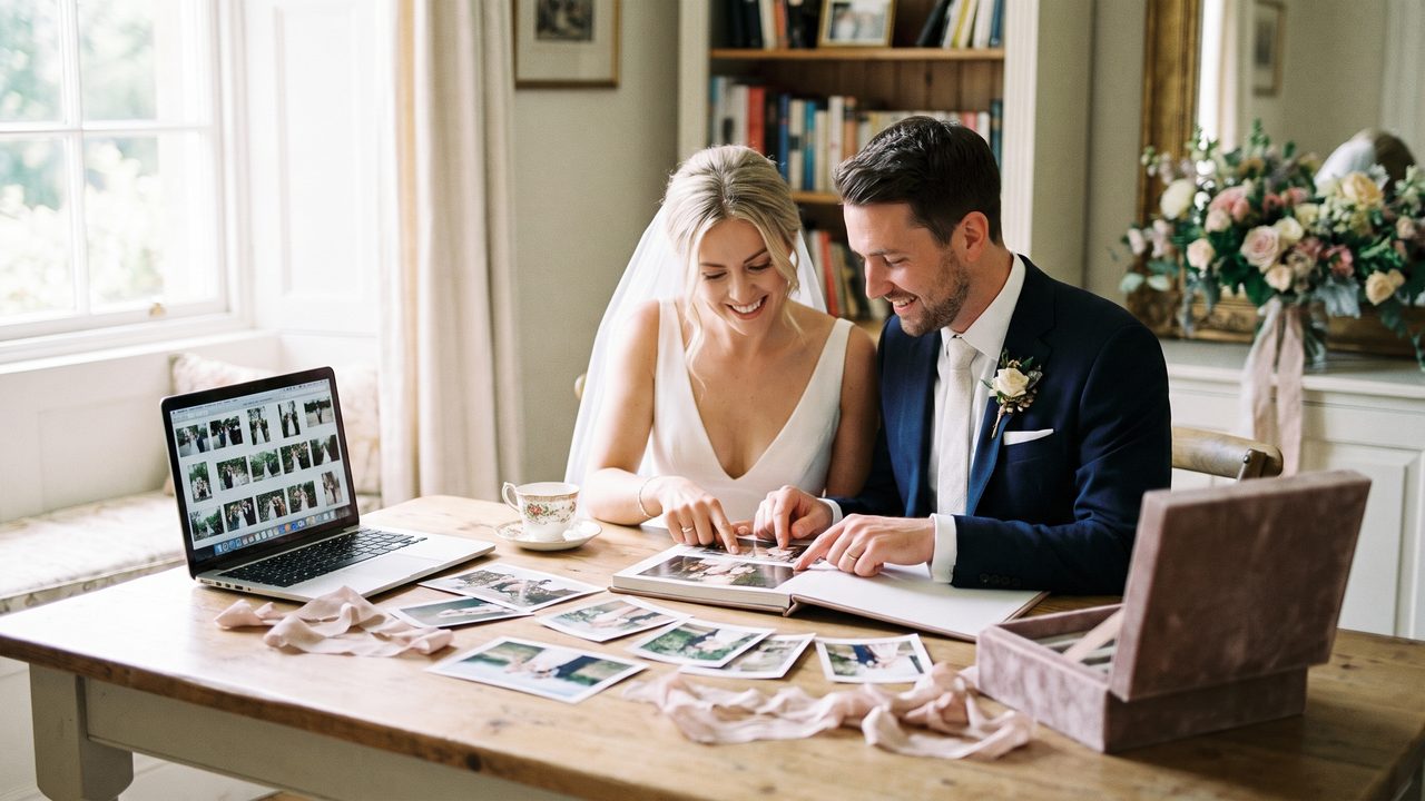 Visual illustrating: what is a wedding photo slideshow video?