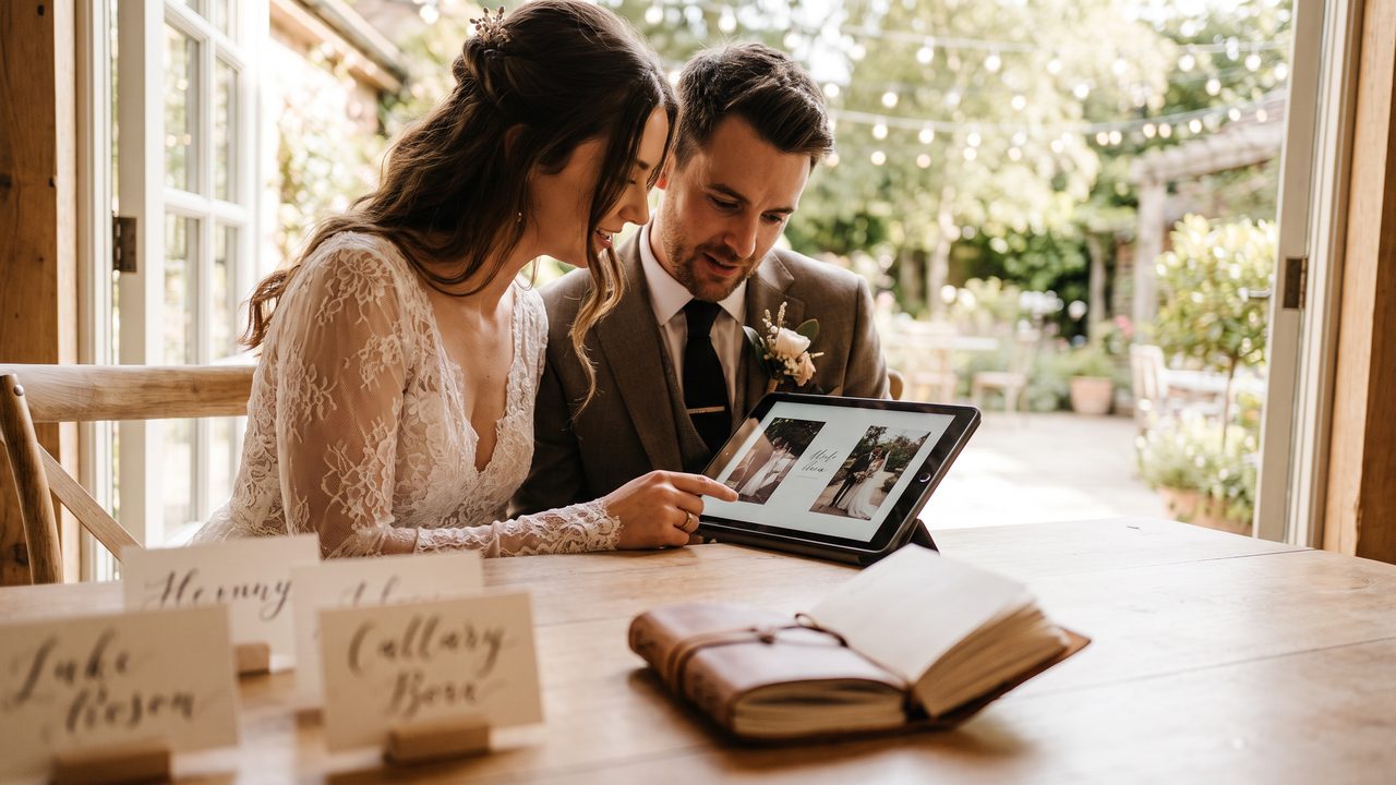 Visual illustrating: types of text in wedding videos