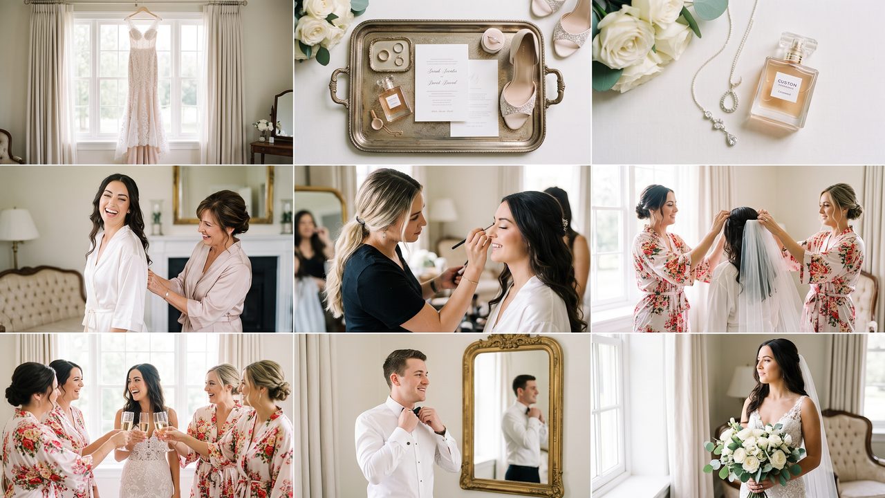 Visual illustrating: chapter 1: getting ready (6–10 photos)