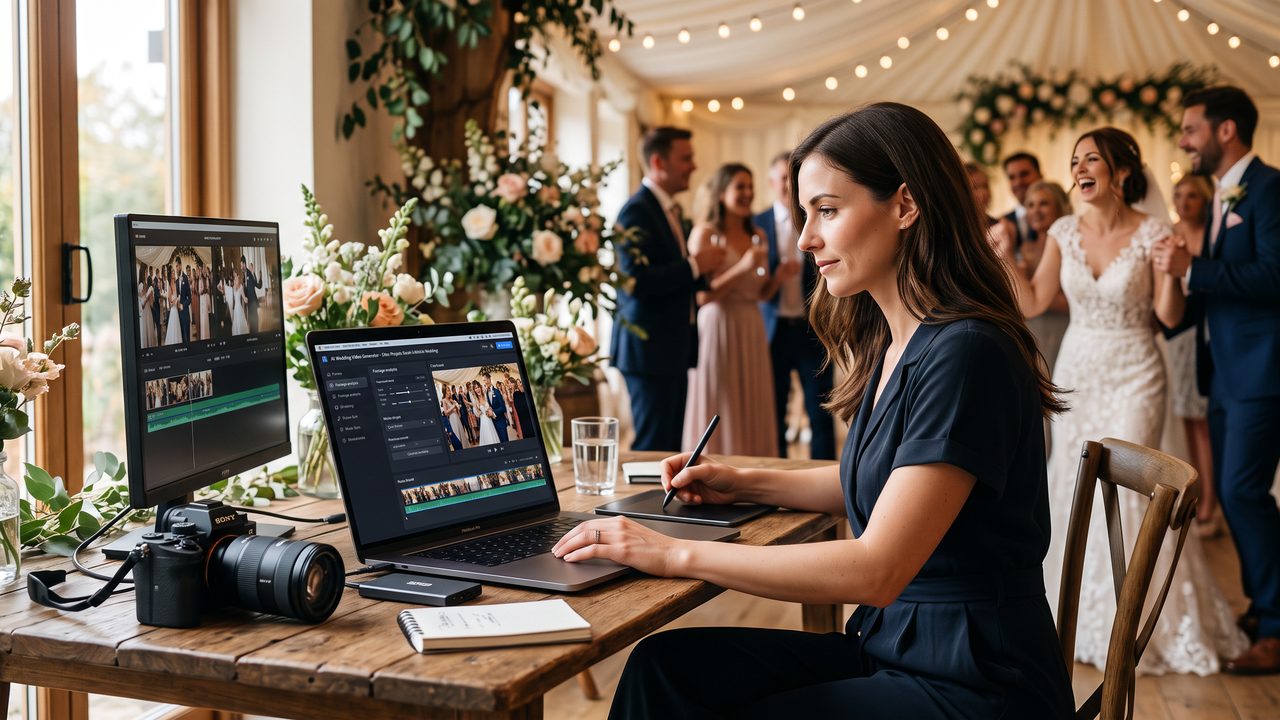 Visual illustrating: how ai wedding video generators actually work