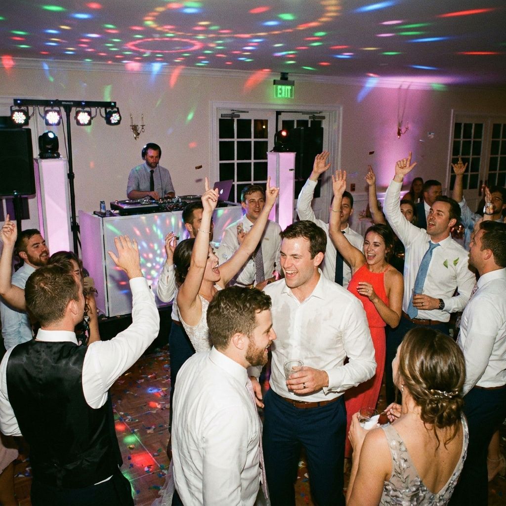 Wedding reception dance floor