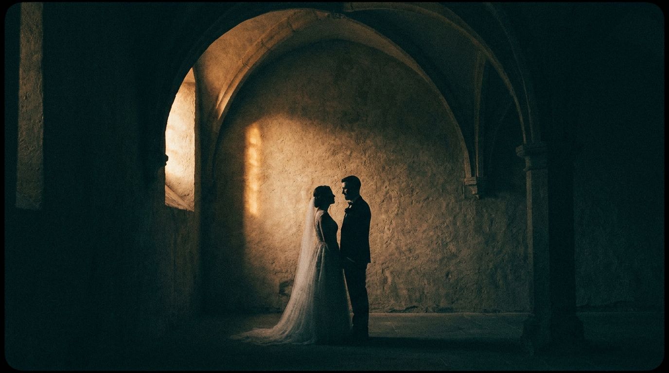 Cinematic style preset — dark moody wedding