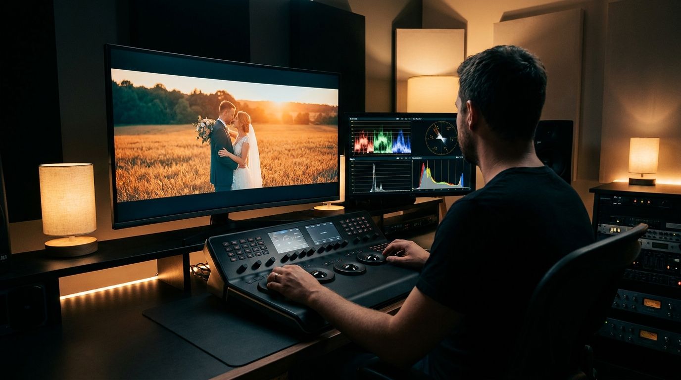 Professional color grading workstation