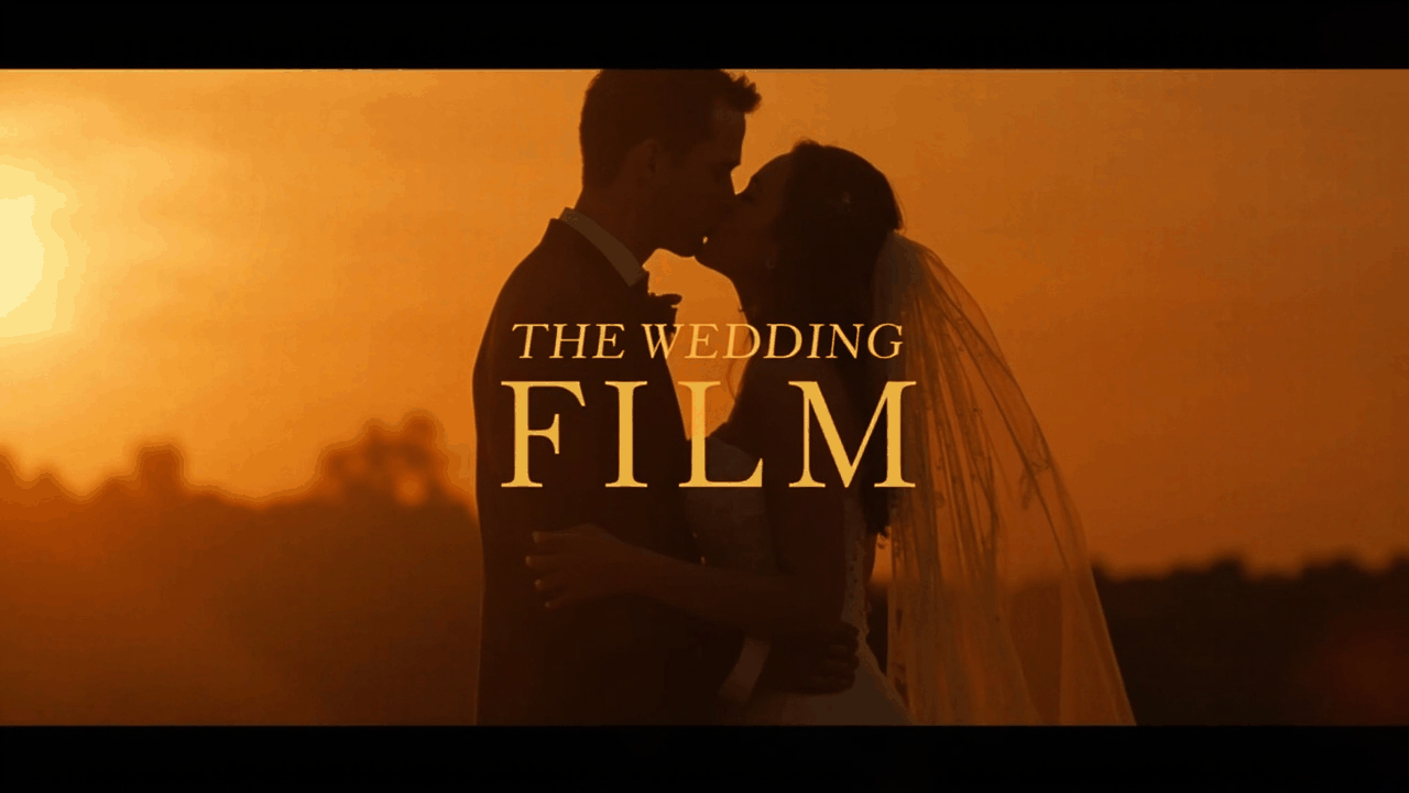 Cinematic wedding trailer sunset